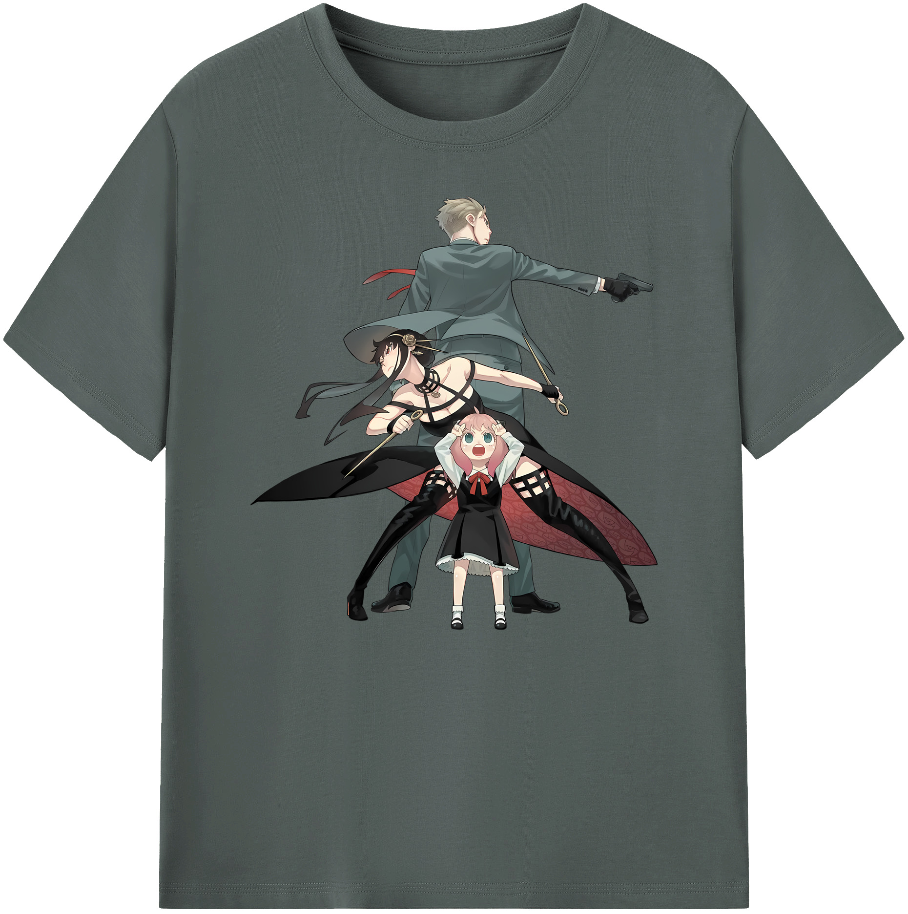 （画像用） SPY×FAMILY间谍家家酒 綿100％ メンズ半袖Tシャツ｜肌触りやわらか＆通気性